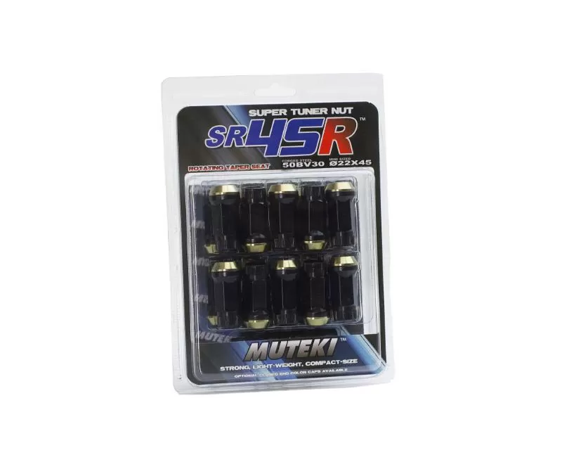 Muteki SR45R 12x1.25 Black Lock Set - 34937B