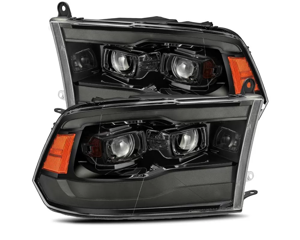 Alpharex LUXX-Series Projector Headlights Alpha-Black Dodge Ram 1500 | 2500 | 3500 2009-2018 - 880540