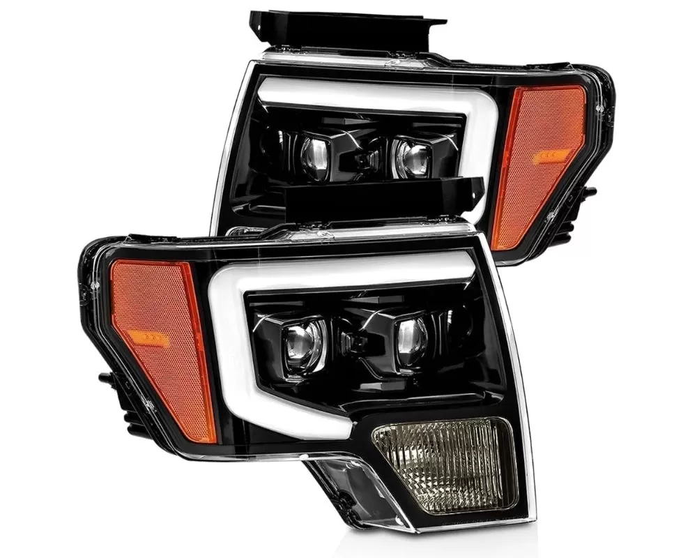 PRO-Series Projector Headlights Jet Black Ford F-150 2009-2014 Alpharex - 880116