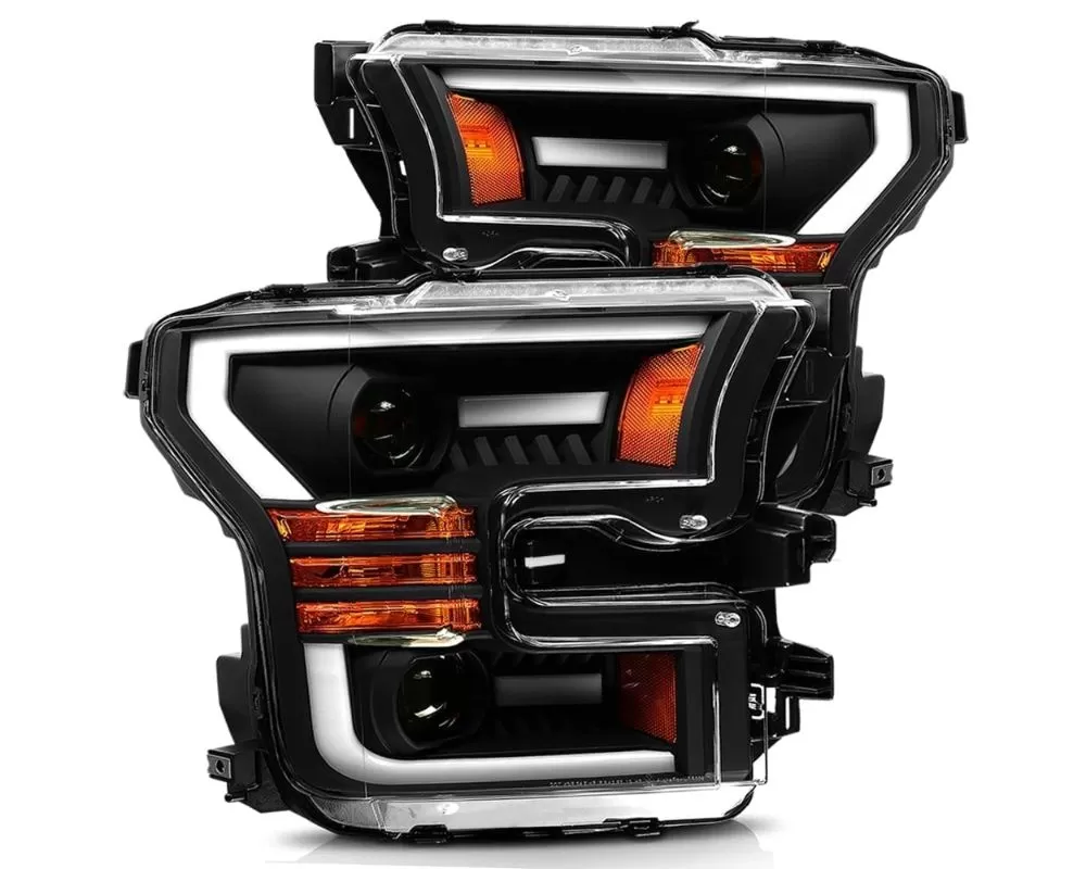 LUXX-Series Projector Headlights Black Ford F-150 | Ford Raptor 2015-2022 AlphaRex - 880167