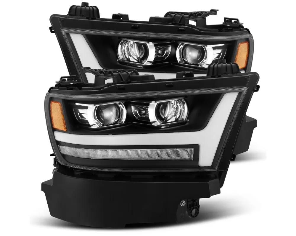 LUXX-Series LED Projector Headlights Black Dodge Ram 1500 2019-2020 AlphaRex - 880543