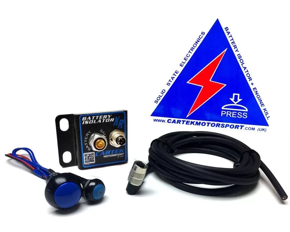 Cartek XR Battery Isolator Kit with Blue Buttons - CK-BR-08-B
