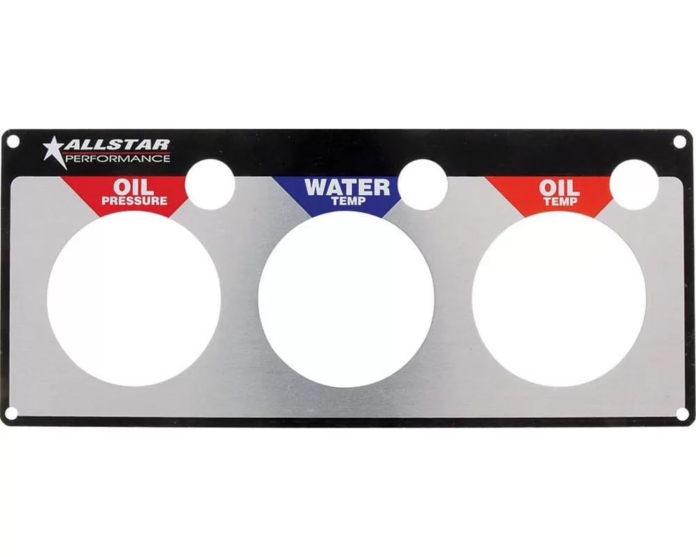 Allstar Performance Replacement 3 Gauge Panel OP/WT/OT ALL80126 - ALL80126