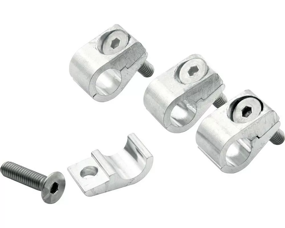 Allstar Performance 2pc Aluminum Line Clamps 5/16in 4pk ALL18322 - ALL18322