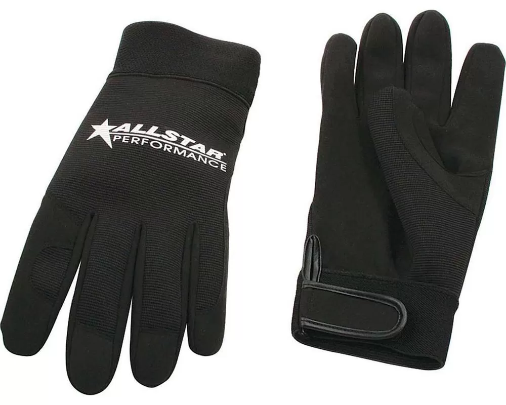 Allstar Performance Gloves Black Lg Crew Gloves ALL99941 - ALL99941