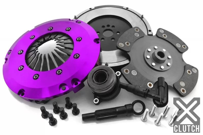 XClutch Clutch Kit with Chromoly Flywheel + HRB Stage 3 Carbon Blade Clutch Disc Ford 1.6L 4-Cylinder - XKFD24639-1P