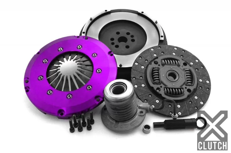 XClutch Clutch Kit with Chromoly Flywheel + HRB Stage 1 Single Sprung Organic Disc Ford 2.3L 4-Cylinder - XKFD24682-1A