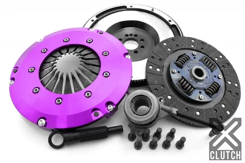 XClutch Clutch Kit with Chromoly Flywheel + HRB Stage 1 Single Sprung Organic Disc Volkswagen 2.0L 4-Cylinder - XKVW24698-1A