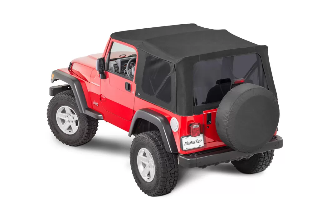 MasterTop Jeep Replacement Hardware Top No Doorskins Tinted Glass For 1997-2006 Wrangler TJ MasterTwill - 15601224