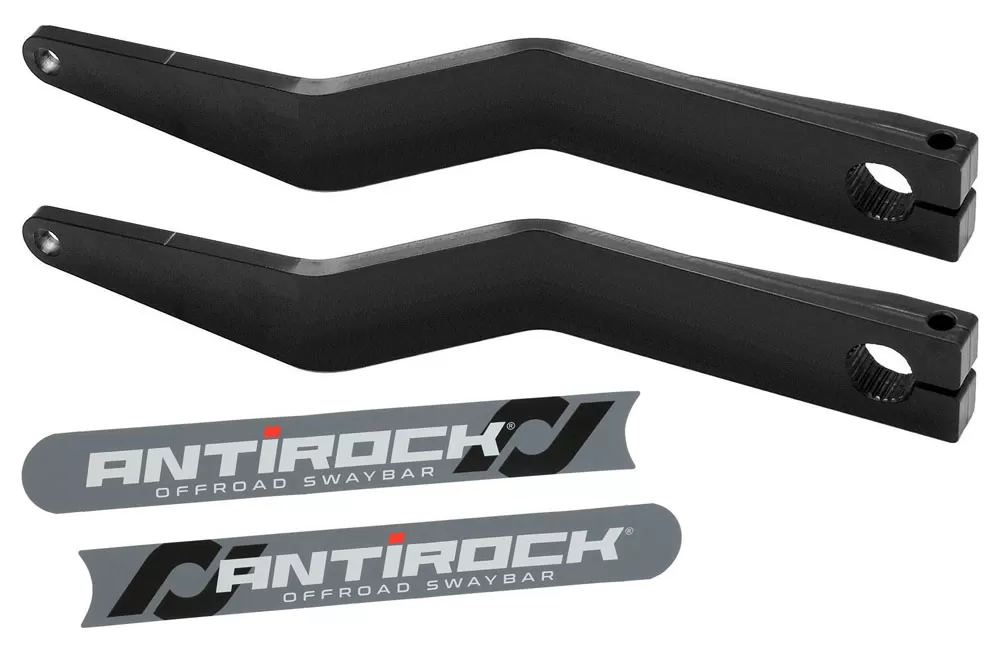 RockJock 4x4 15" Antirock Fabricated Steel Sway Bar Arms Bent Style (Pair) Jeep Gladiator | Wrangler 1997-2021 - RJ-202008-101