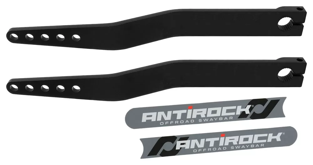 RockJock 4x4 19.25" Antirock Fabricated Steel Sway Bar Arms Bent Style (Pair) - RJ-202009-101