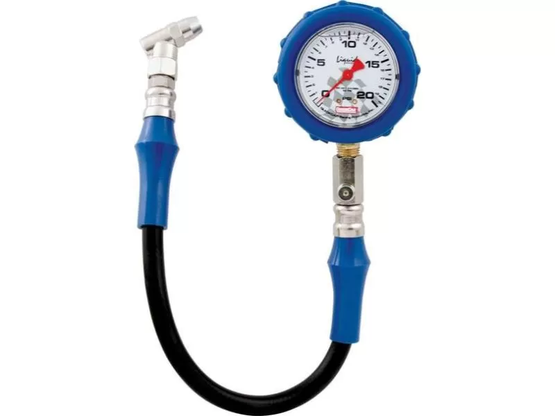 Quickcar Racing Products 0-20 PSI Liquid Filled Tire Pressure Gauge 56-021 - QRP56-021