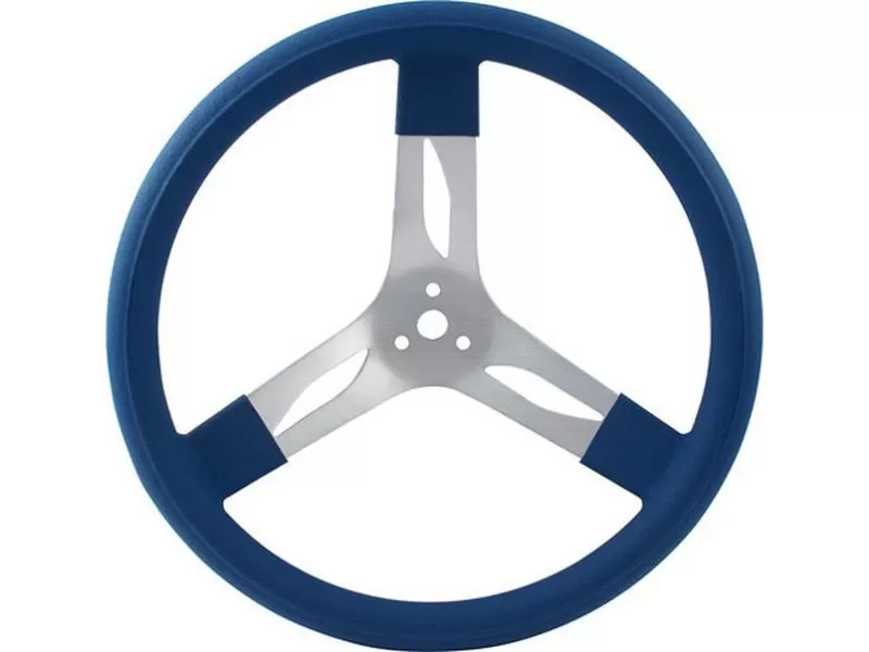 Quickcar Racing Products 17 inches Steering Wheel Alum Blue - QRP68-0022