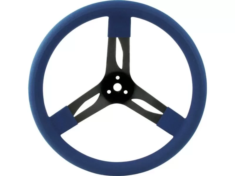 Quickcar Racing Products 15 inches Steering Wheel Stl Blue - QRP68-0032