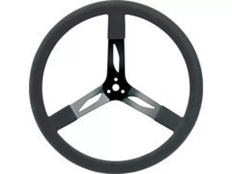 Quickcar Racing Products 17 inches Steering Wheel Steel Black - QRP68-004