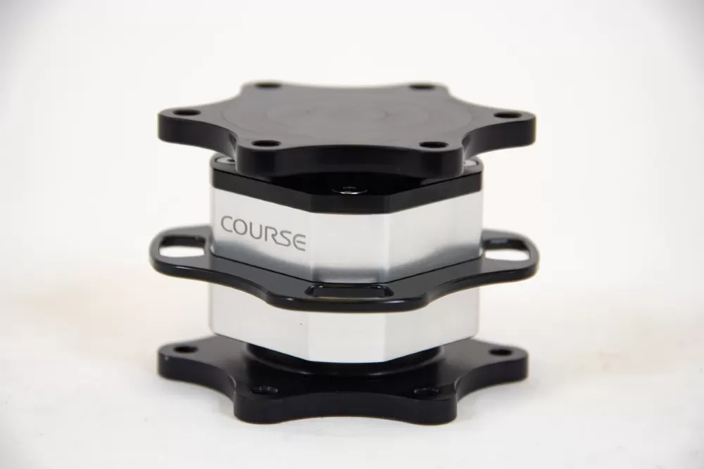 Course Motorsports Steering Wheel Tapered Quick Release (Aluminum-Black) - CM2.90028AB
