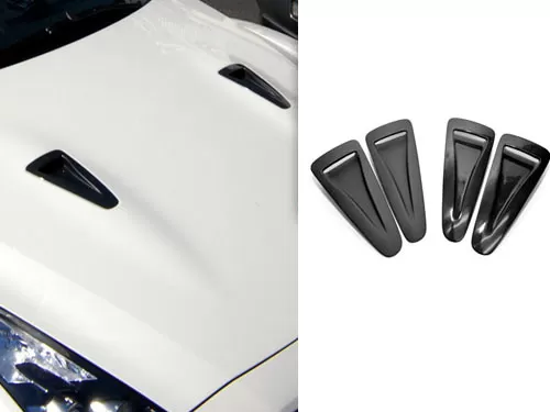 Titek Carbon Fiber Hood Ducts -sold as pair (Gloss) Nissan GTR R35 09-13 - R35-1001W
