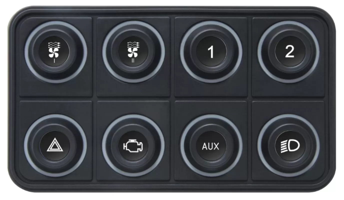 ECUMaster 8-button CAN Keypad - ECUKB8