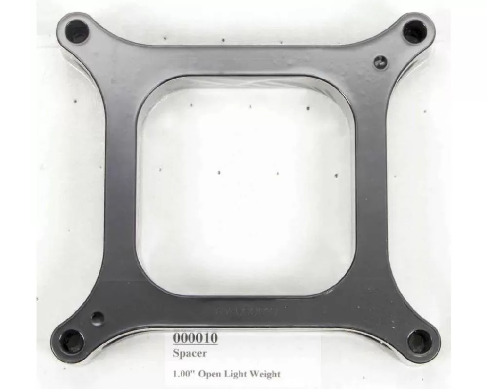 Wilson Manifolds 4150 Carb Spacer - 1.00" Open Lightweight - 10