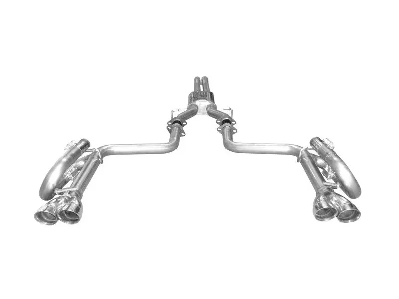 Solo Performance Mach-X Catback Exhaust Kit w/ Dual Square Tips Dodge Challenger R/T MDS AT 2008-2014 - 991147SL
