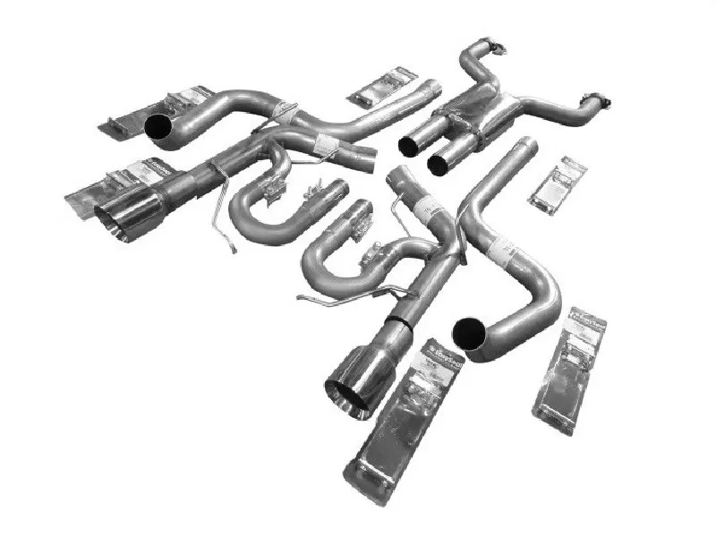 Solo Performance Mach Catback Exhaust System (Black Tips) Ford Mustang GT 2011-2014 - 993150BK