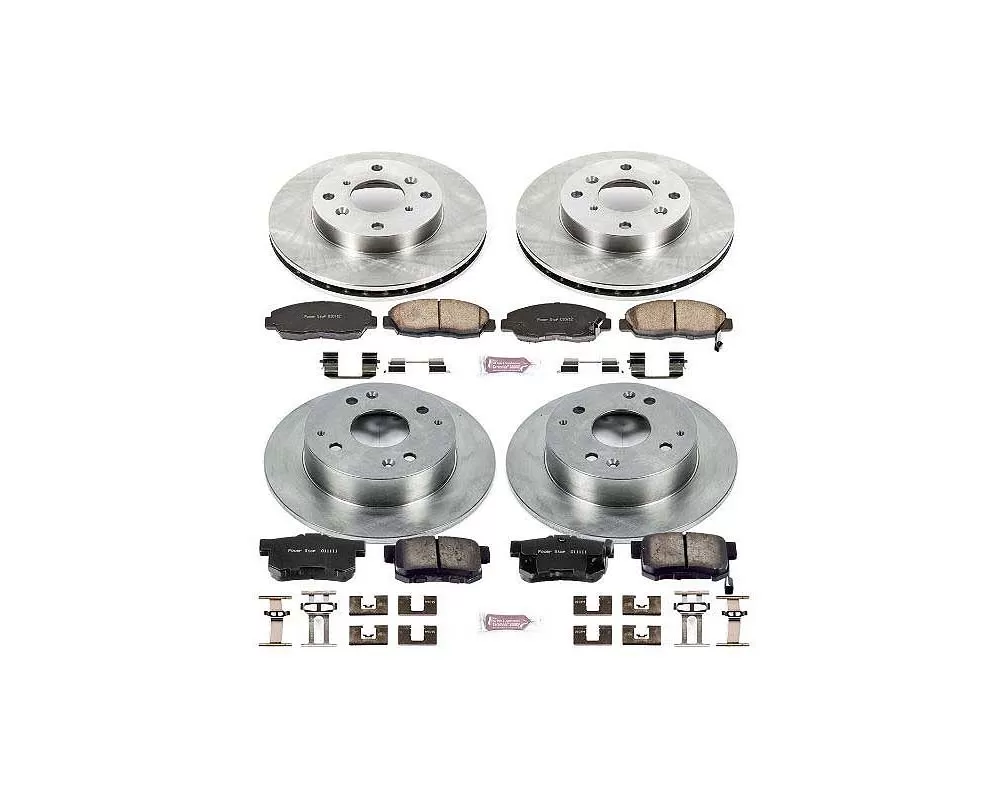 Power Stop Autospecialty Brake Kit Front & Rear Acura CL 1998-1999 - KOE1240