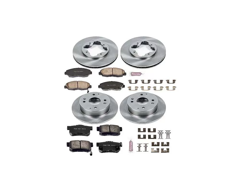 Power Stop Autospecialty Brake Kit Front & Rear Acura CL 1997 - KOE698