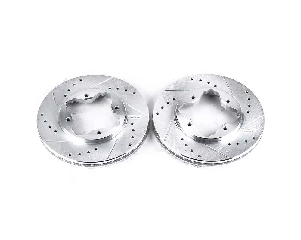 Power Stop Evolution Drilled & Slotted Rotors - Pair Front Acura CL 1997 - JBR524XPR