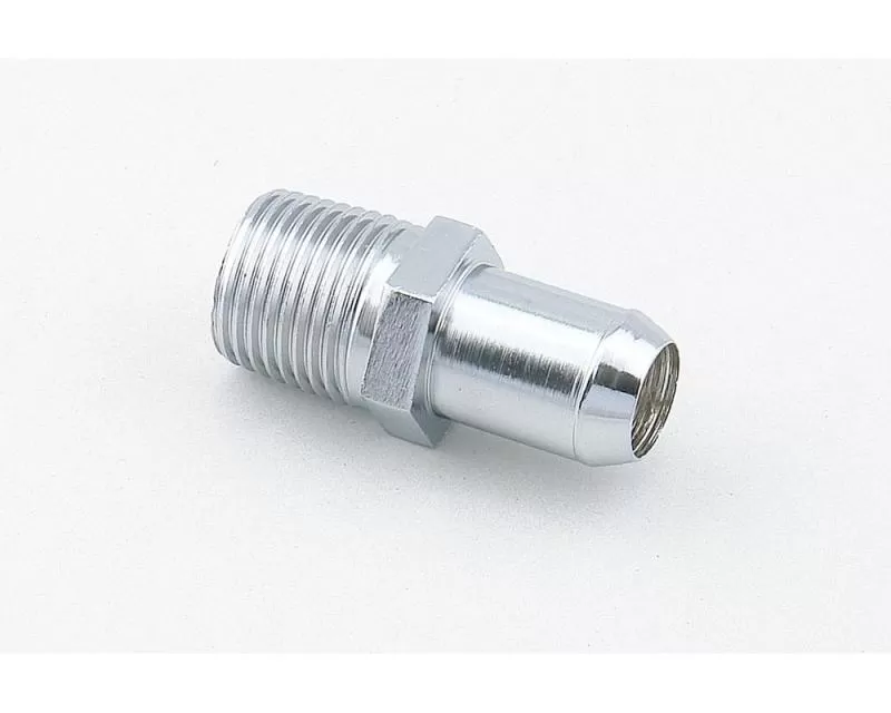Mr. Gasket Heater Hose Fitting - Straight - 1/2 Inch NPT to 5/8 Inch Barb - Chrome - 9744
