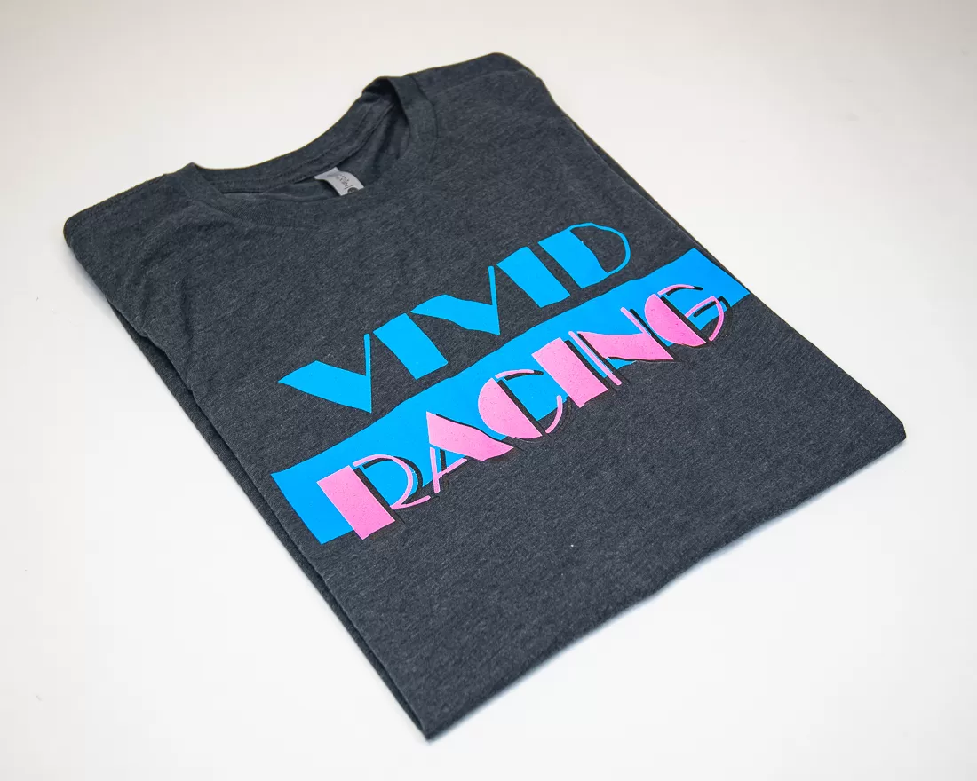 Vivid Racing T-Shirt Miami Vice Mens Charcoal Grey - VR-TSHIRT-MV-CG-XS