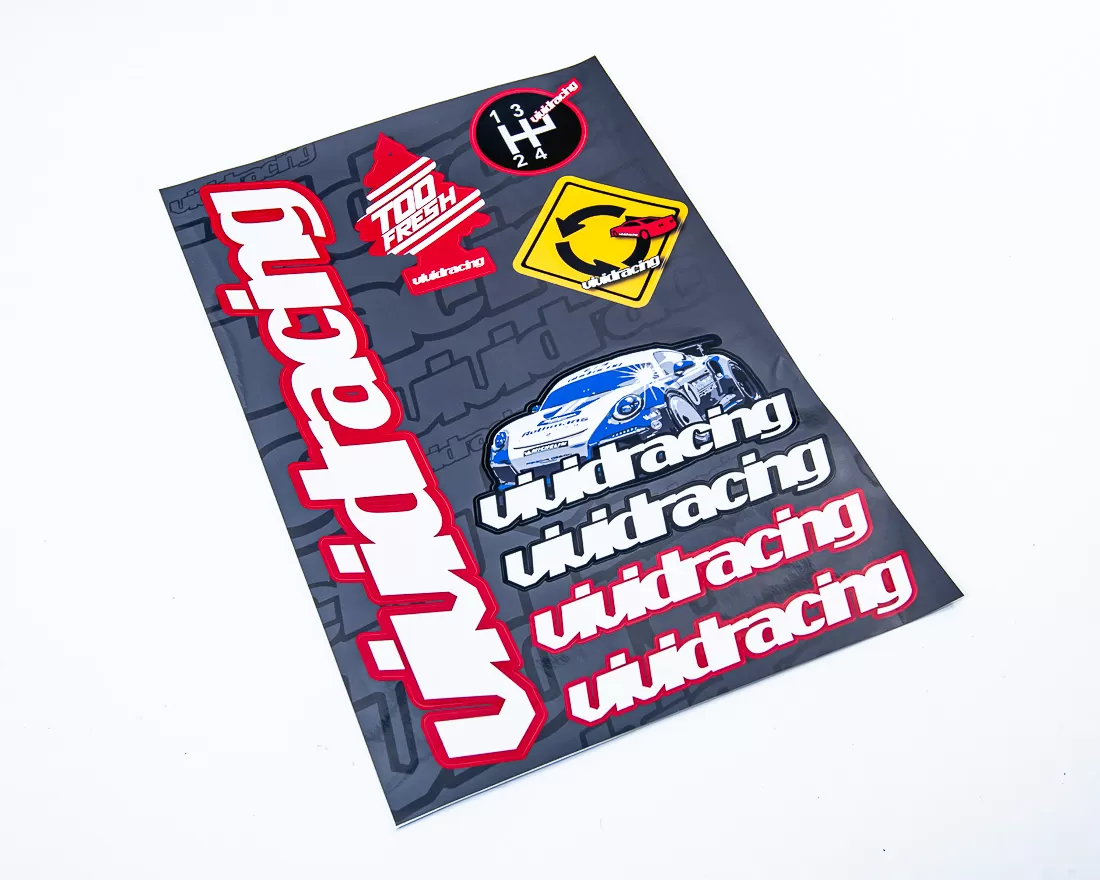 Vivid Racing Lifestyle Peel N Place Sticker Pack One - Too Fresh - VR-STK-SHT1