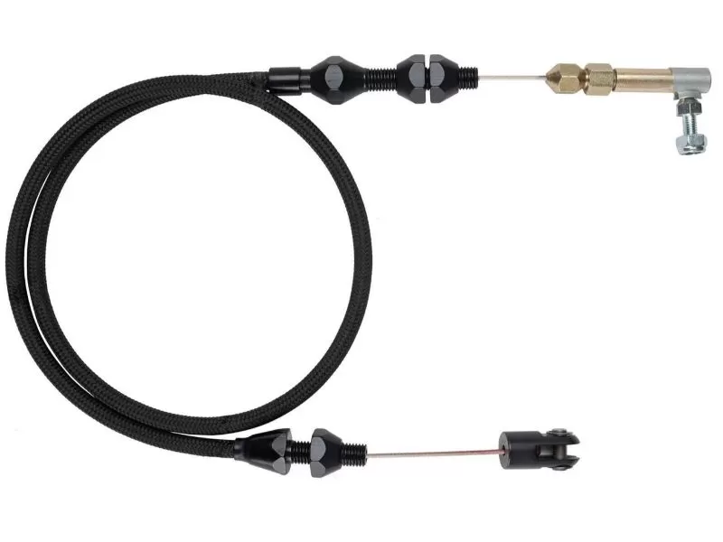 Lokar 2ft Hi-Tech Throttle Cable (Black Stainless Housing) Universal - XTC-1000HT