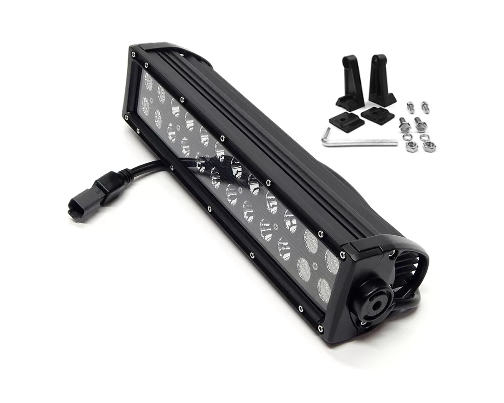 Top Gun Customz 15 Inch LED Light Bar Black Series Straight Dbl Row Combo Flood/Beam 72W Dt Harness 79900 6,480 Lumens - TGC75015