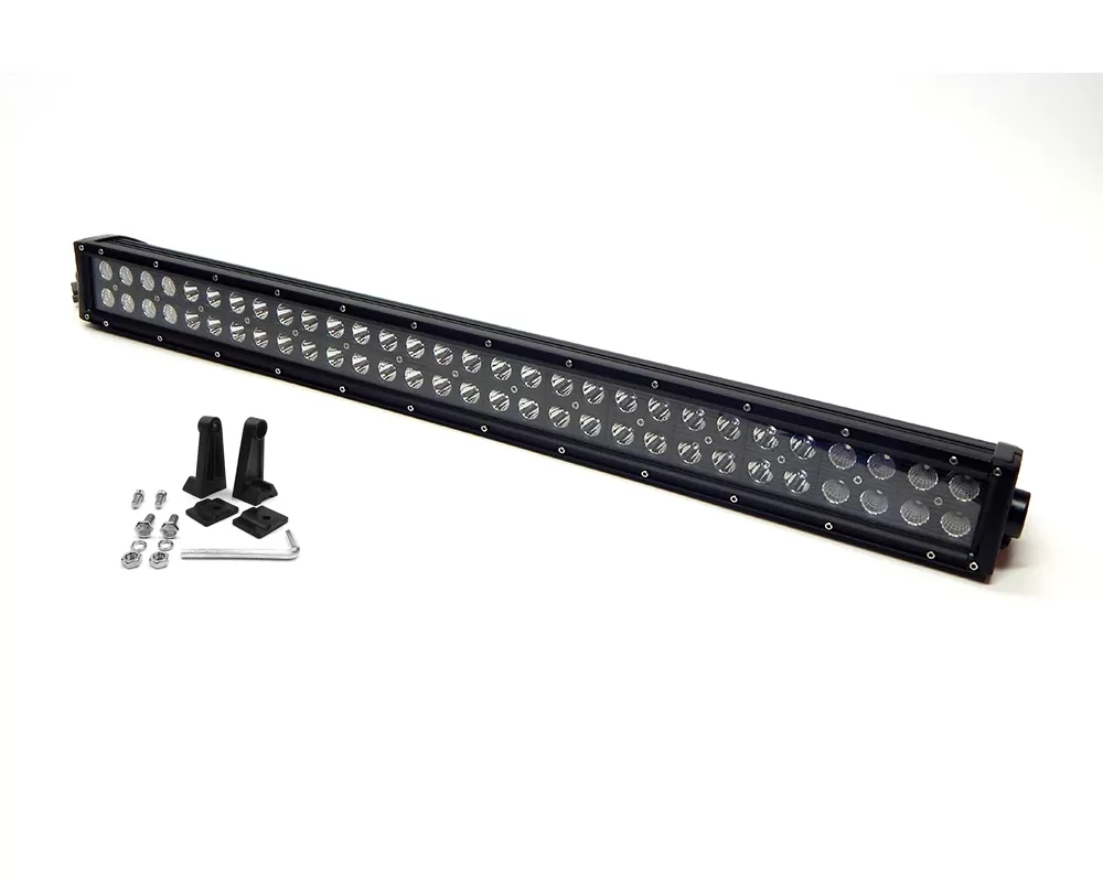 Top Gun Customz 30 Inch LED Light Bar Black Series Straight Dbl Row Combo Flood/Beam 180W Dt Harness 79900 16,200 Lumens - TGC75030