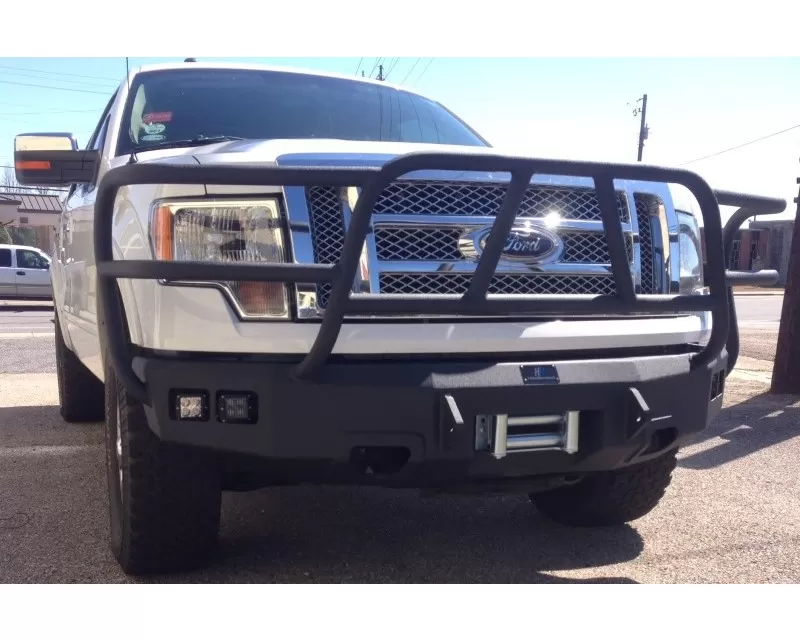 Hammerhead Armor Ford F-150 Front Winch Bumper Full Brushguard For 09-14 Ford F-150 Black Steel X-Series - 600-56-0343