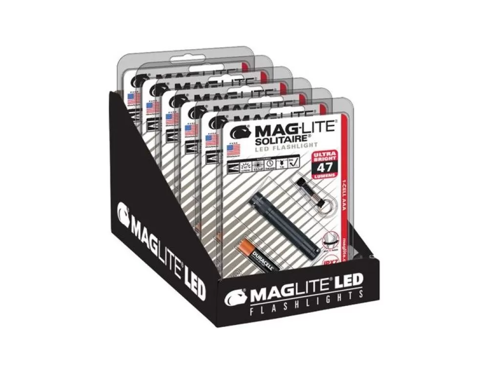 MagLite Solitaire Flashlight Package - 6 Pack - IJ3A016