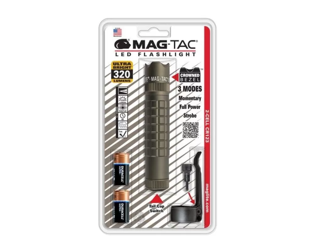 MagLite Mag-Tac LED Flashlight Blister Pack - Foliage Green - SG2LRB6