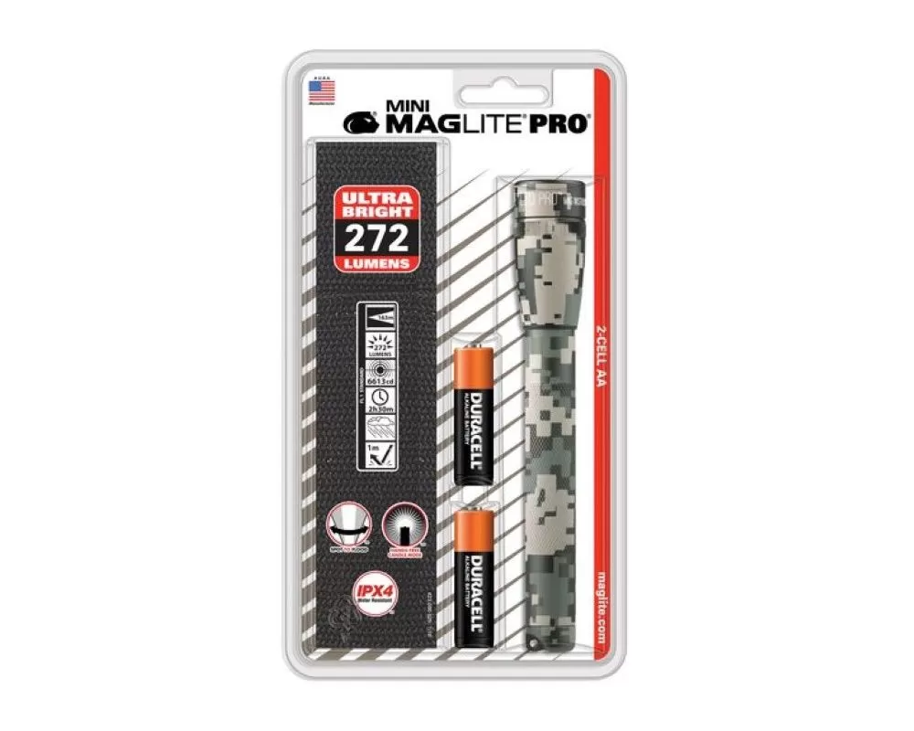 MagLite Mini Pro LED Flashlight Blister Pack - Camo - SP2PMRH