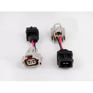 Fuel Injector Clinic Set of 4 Denso (female) to Jetronic/EV1 Adapter (male) Injector Plug Adaptors - PADPDtoJ4