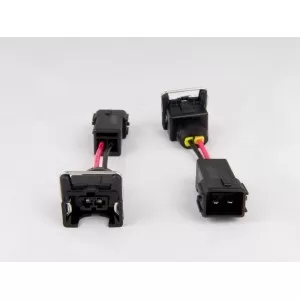 Fuel Injector Clinic Set of 4 Jetronic/EV1 (female) to Honda OBD2 (male) Injector Plug Adaptors - PADPJtoH4