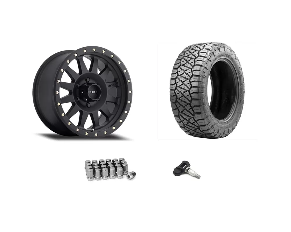 Jeep Gladiator Method MR304 with Nitto Ridge Grappler 33 Inch Wheel and Tire Package - DT-JEEP-GLAD-KIT-33-2