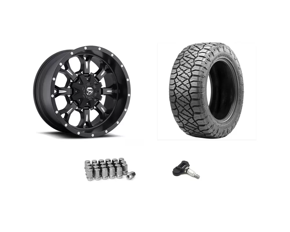 Jeep Gladiator Fuel D517 with Nitto Ridge Grappler 33 Inch Wheel and Tire Package - DT-JEEP-GLAD-KIT-33-8
