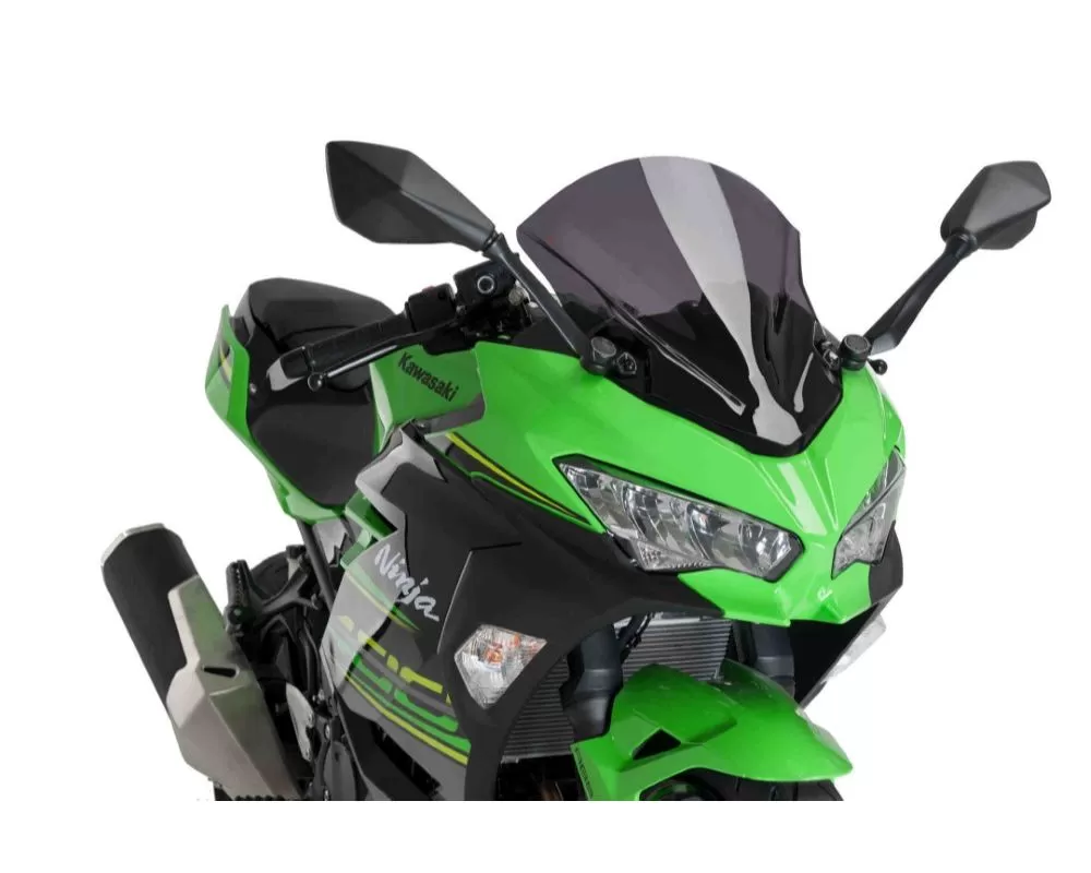 Puig Z-Racing Windscreen - Dark Smoke Kawasaki Ninja 400 2018 - 9976F