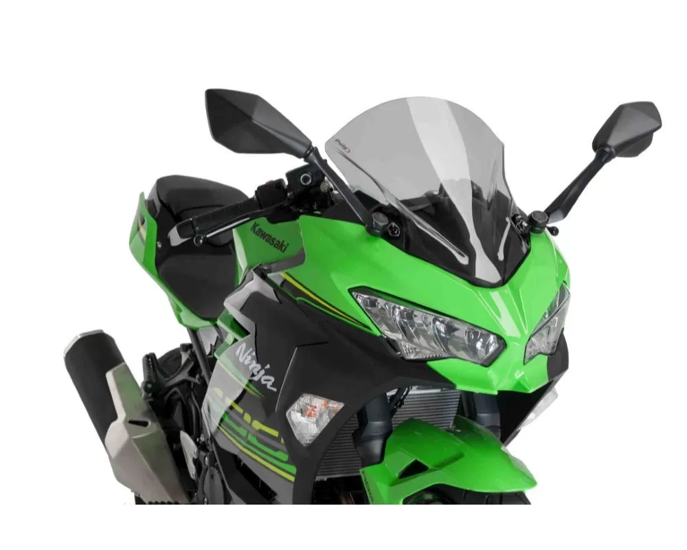 Puig Z-Racing Windscreen - Light Smoke Kawasaki Ninja 400 2018 - 9976H