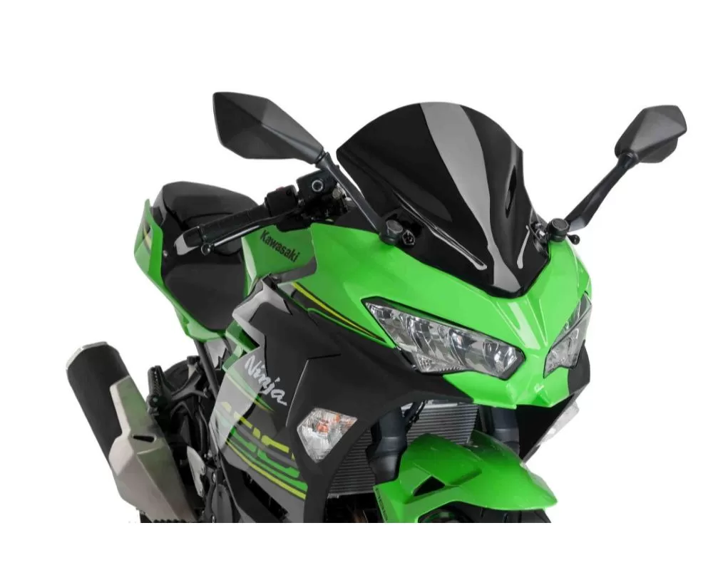Puig Z-Racing Windscreen - Black Kawasaki Ninja 400 2018 - 9976N