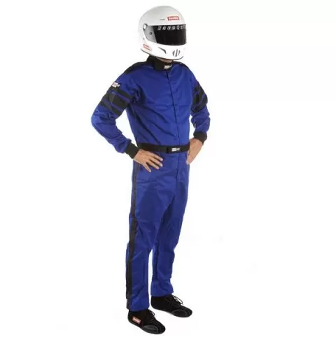 RaceQuip 110 Series Pyrovatex Racing Suit - Blue - Small - 110022