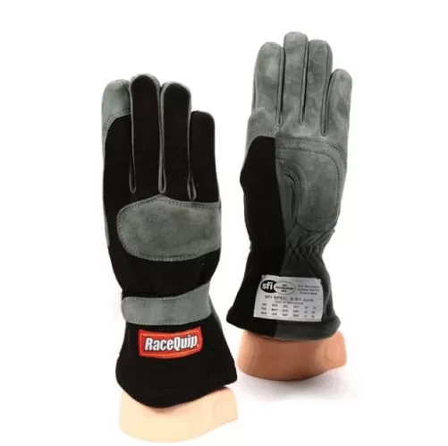 RaceQuip 351 Driving Gloves - Black - Medium - 351003