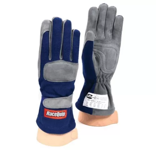 RaceQuip 351 Driving Gloves - Blue - Small - 351022