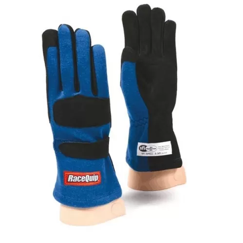 RaceQuip 355 Nomex Driving Glove - Blue - Large - 355025