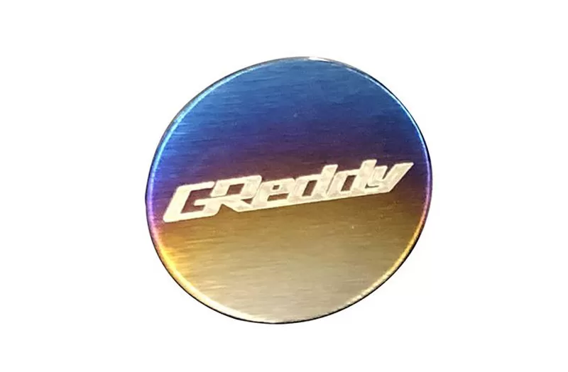 Greddy "Burnt Ti" Titanium Logo Emblem - 18000204